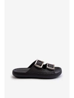 Dámské gumové pantofle model 21661686 Černé - Zaxy