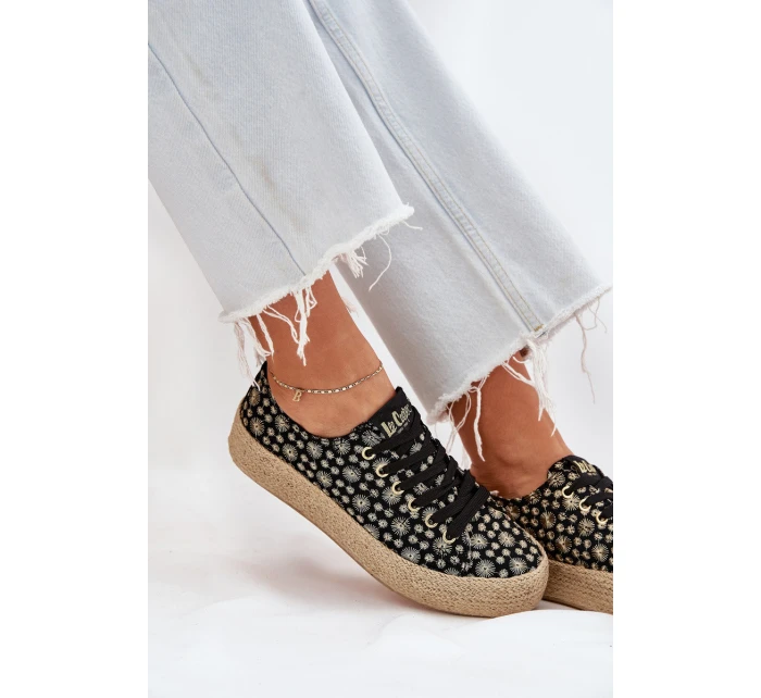 Vzory tenisky dámské na platformě s pletením model 21694043 černé - Lee Cooper