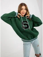 Mikina RV BL 8372.04P tmavě zelená