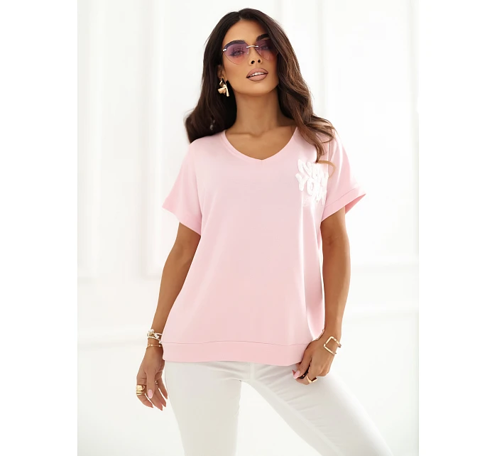 Halenka RV BZ A1258.00 světle růžová Halenka RV BZ A1258.00 světle růžová