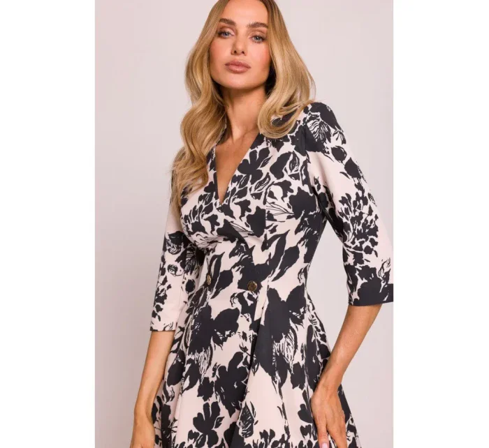 model 20970648 Přiléhavé mini šaty s potiskem model 1 - Moe model 20970648 Přiléhavé mini šaty s potiskem model 1 - Moe