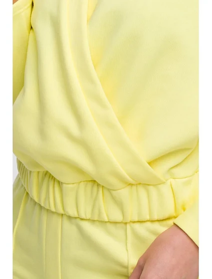 model 21047151 Zavinovací mikina citronová - BeWear