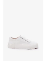 Dámské plátěné tenisky Big Star – bílé