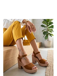Sandály na podpatku model 229781 Solea