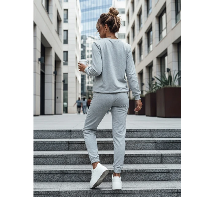 MILIAN dámská tepláková souprava světle šedá FashionStreet AY0816