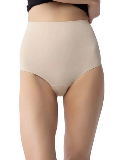 Dámské kalhotky Amber maxi high beige - JULIMEX