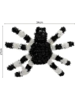 DEKORATIVNÍ FIGURKA HALLOWEENSKÝ PAVOUK BÍLÁ