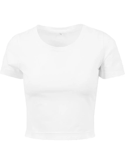 BY 042 dámský crop top white model 22435694 - Build your Brand BY 042 dámský crop top white model 22435694 - Build your Brand