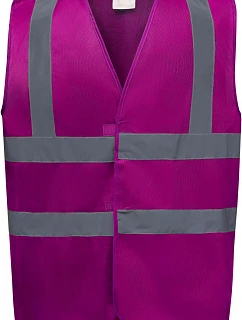 Yoko HVW 100 Hi-Vis bezpečnostní vesta 79.W100 raspberry