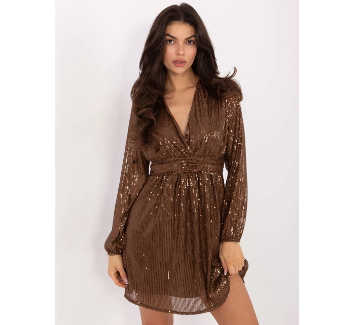 Sukienka MI SK model 21730823 brązowy - FPrice