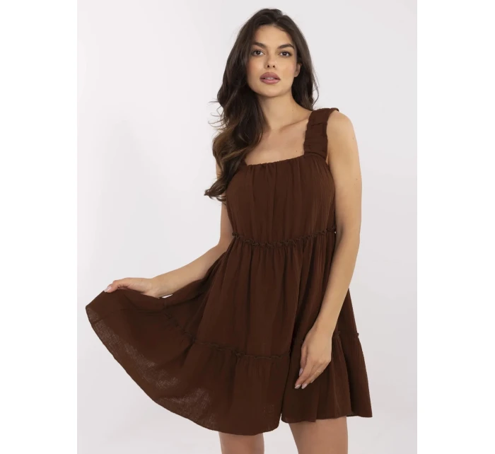 MI SK šaty A5036.78 hnědá MI SK šaty A5036.78 hnědá