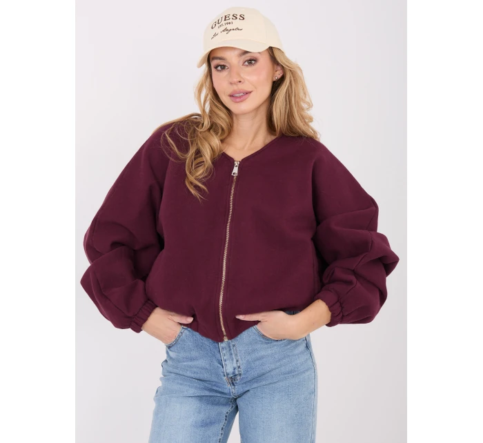 Bluza WT BL model 21859028 bordowy - FPrice Bluza WT BL model 21859028 bordowy - FPrice