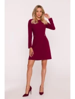 Dámské šaty model 21800741 Bordó - STYLOVE