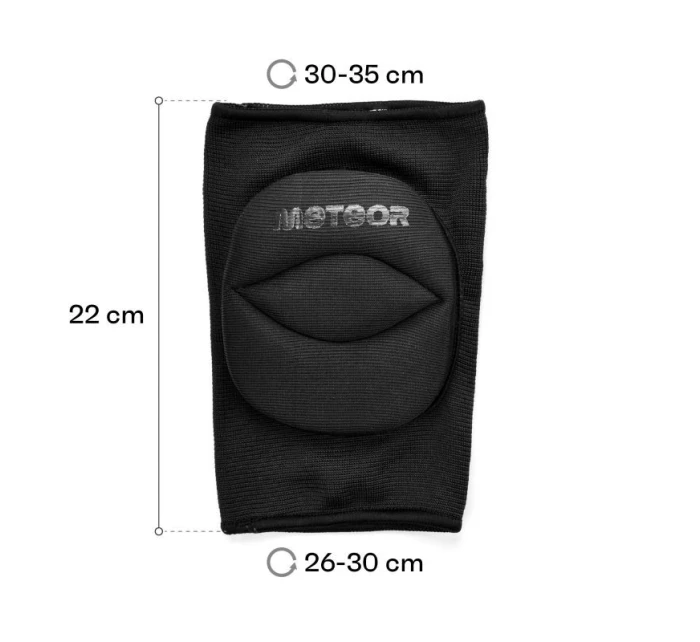 Volejbalové chrániče kolen Meteor M černé Volejbalové chrániče kolen Meteor M černé