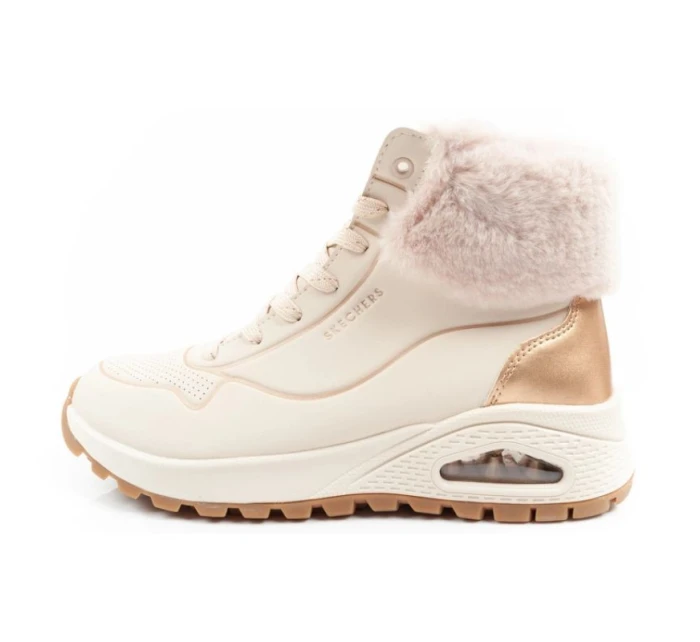 Skechers Uno Rugged dámská sportovní obuv zateplené boty zimní béžové dámské