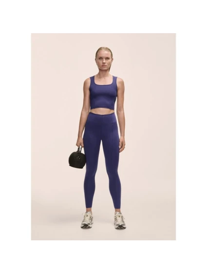 Dámské legíny Casall Edge High Waist Tights fialové - L Dámské legíny Casall Edge High Waist Tights fialové - L