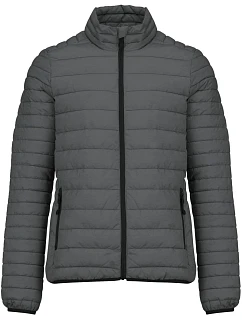 Kariban K 6120 Lehká pánská prošívaná bunda 20.6120 marl dark grey