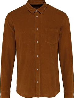 Kariban K 599 Manšestrová košile s dlouhým rukávem 20.K599 washed brandy
