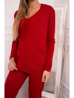 Sada svetrů model 18746420 červená - K-Fashion