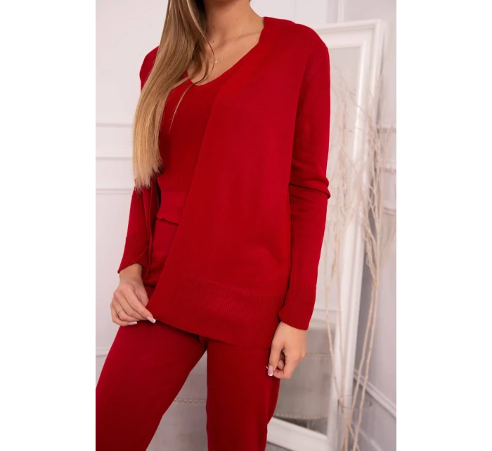 Sada svetrů 3-dílná červená