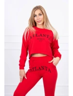 Atlanta tištěná sada červená