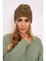 Veselá fleecová čepice K225 black+mustard Veselá fleecová čepice K225 black+mustard