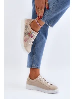 Dámské kožené tenisky Zazoo 024/TAMARA béžové