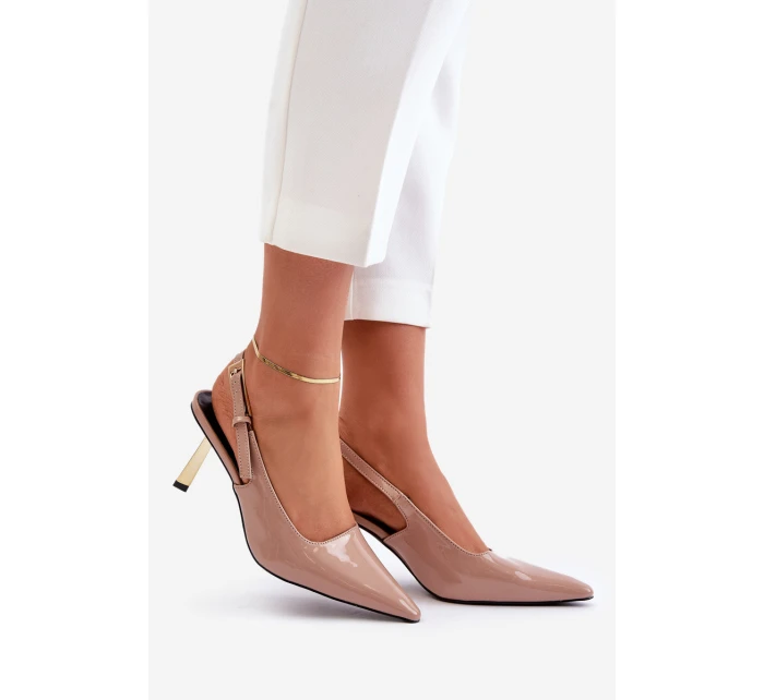 Lakované Lodičky S  Béžové model 21679357 - Boto