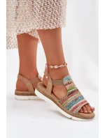 Dámské Sandály S Pletením Multikolor model 21698606 - EVENTO