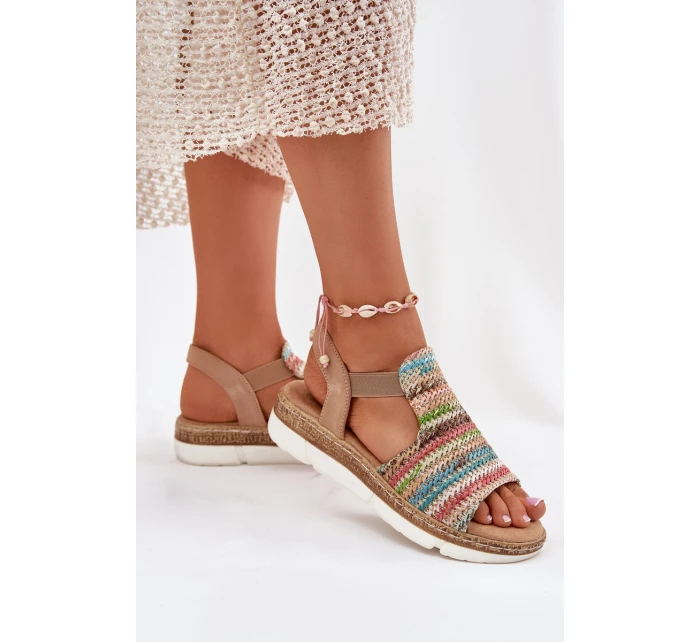 Dámské Sandály S Pletením Multikolor model 21698606 - EVENTO