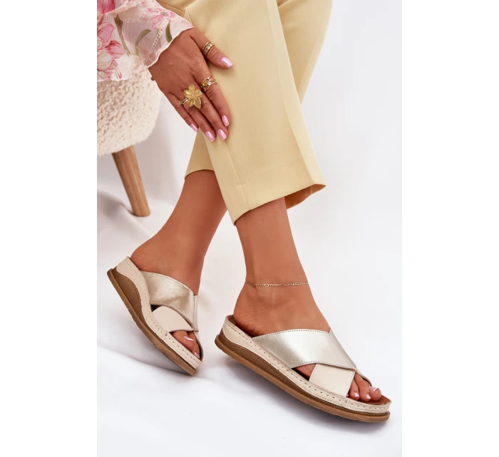 Kožené Dámské Sandály Na Platformě model 21701977 - Maciejka Kožené Dámské Sandály Na Platformě model 21701977 - Maciejka