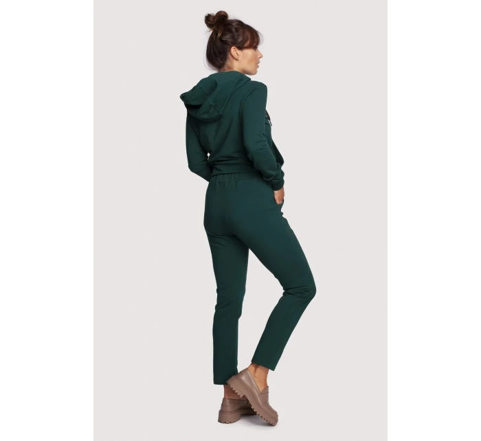 Dámské kalhoty B243 tmavě zelené - BeWear