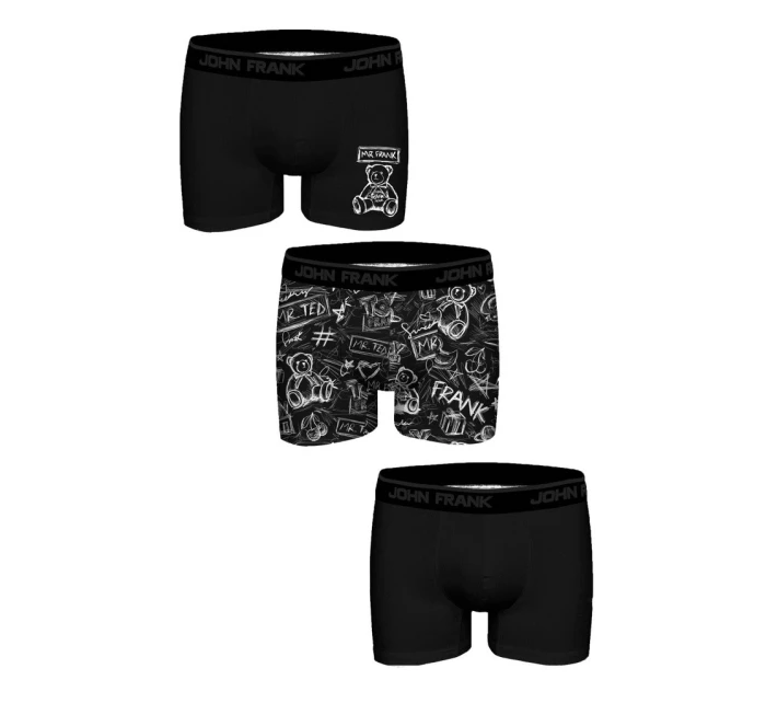 Pánské boxerky John Frank JF3BFUN303 3PACK