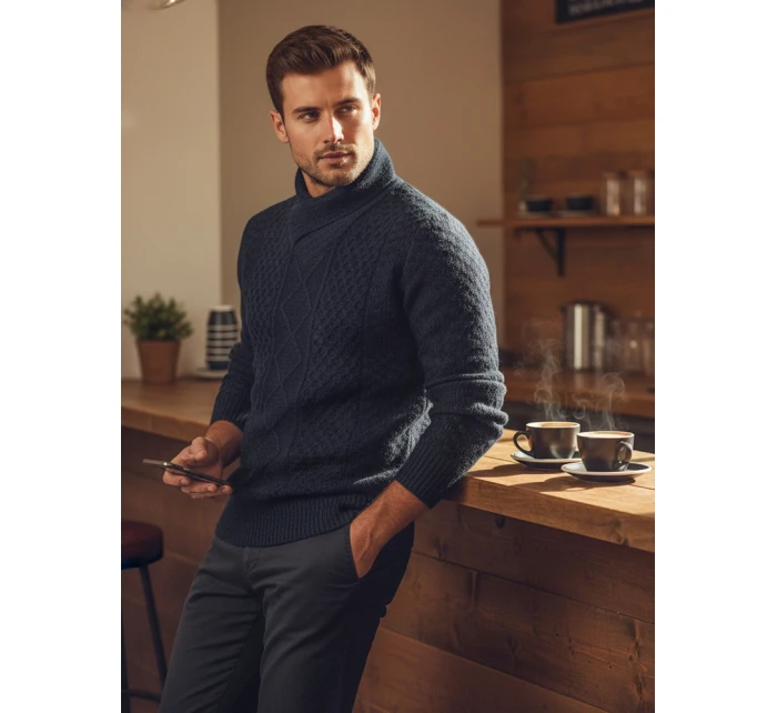 Pánský černý svetr Dstreet model 21982475 - FashionStreet