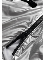 Stříbrná dámská bunda pro přechodné období (741ART)