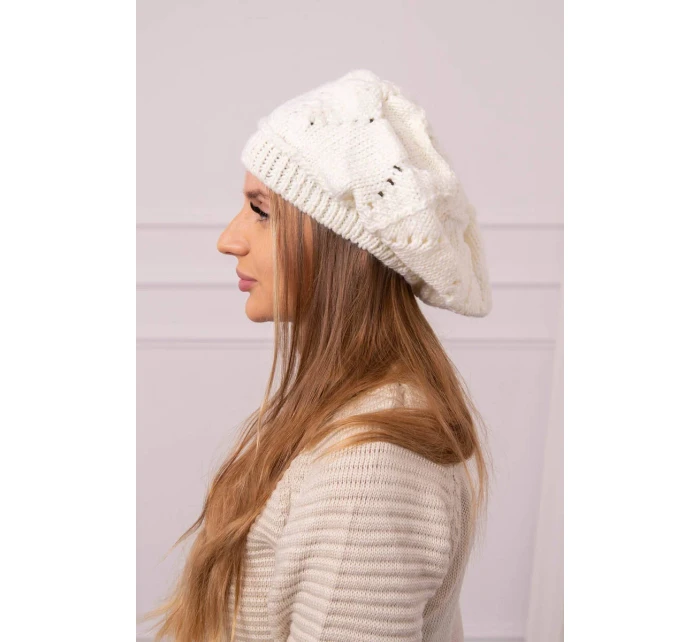 Dámská čepice Sofia K369 ecru Dámská čepice Sofia K369 ecru