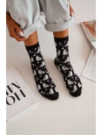 Dámské ponožky Kočky a květiny 0200.173