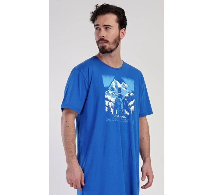 Pánská noční košile s krátkým rukávem Mountain