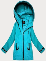 Dámská lehce zateplená bunda s kapucí Goodlookin blue (KK60413-2#)