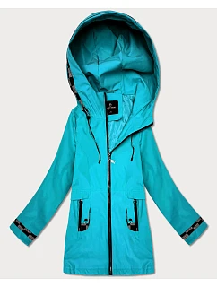 Dámská lehce zateplená bunda s kapucí Goodlookin blue (KK60413-2#)