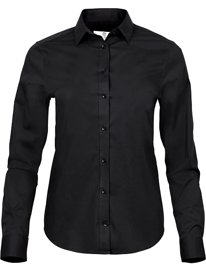 Tee Jays TJ 4025 Luxusní elastická halenka s dlouhým rukávem 18.4025 black Tee Jays TJ 4025 Luxusní elastická halenka s dlouhým rukávem 18.4025 black