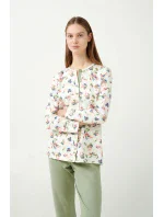 květinové pyžamo model 20516267 - Vamp květinové pyžamo model 20516267 - Vamp