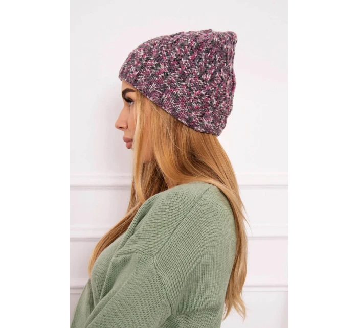 Dámská čepice Eliza K205 dark pink+graphite Dámská čepice Eliza K205 dark pink+graphite