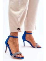 Semišové Sandály Na Vysokém Podpatku S model 21622495 Modre Moments - Boto Semišové Sandály Na Vysokém Podpatku S model 21622495 Modre Moments - Boto