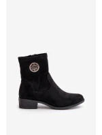 Dámské kotníčkové boty na ploché podrážce se zipem béžové Loratie