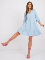Sukienka model 21898734 jasny niebieski - FPrice Sukienka model 21898734 jasny niebieski - FPrice