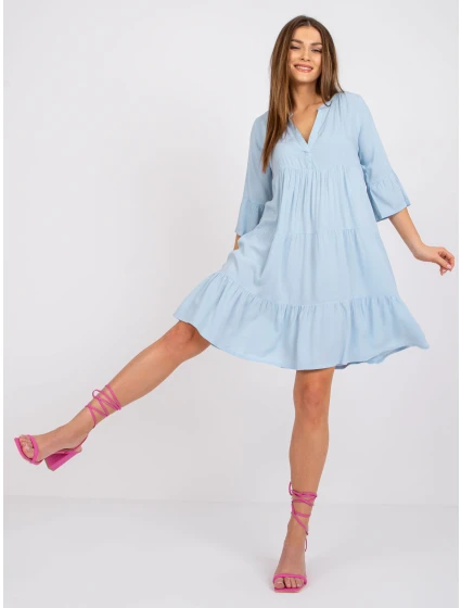 Sukienka model 21898734 jasny niebieski - FPrice Sukienka model 21898734 jasny niebieski - FPrice
