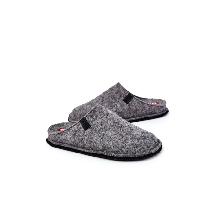 Klasické pánské pantofle Big Star KK176001 šedé