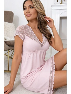 Noční košilka Polly růžová - Donna