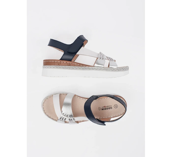 Módní bílé sandály dámské platforma Módní bílé sandály dámské platforma